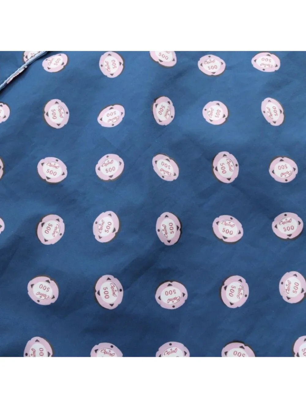 Prada Tote Triangle Logo Blue Pink White Nylon